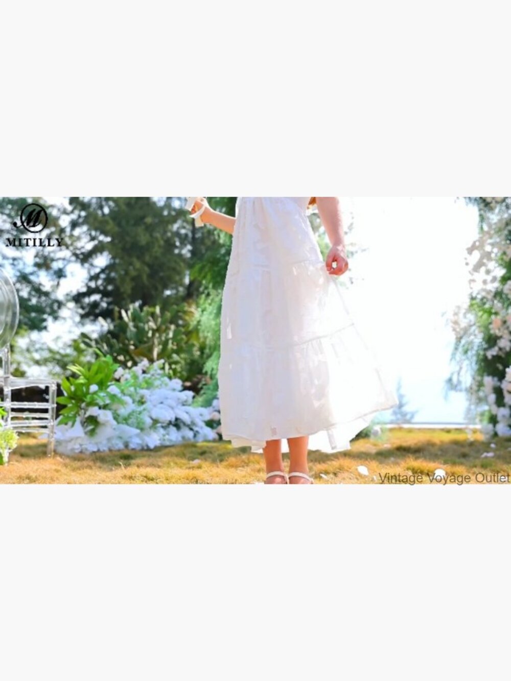 Girls Flowy A-Line Maxi Dress with Pockets Short Sleeve - Picture 7 of 7